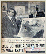 Vijay Bhatt with Cecil De Mille