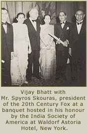 Vijay Bhatt awarded a scroll